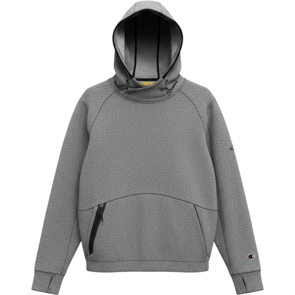 Champion C9 Victory Fleece Gray Scuba Hoodie Techwear Mens L sweatshirt